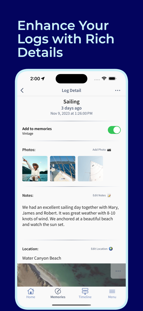Life Logbook, When was that? - Lifestyle App | MWM