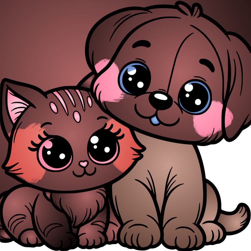 kitten and puppy