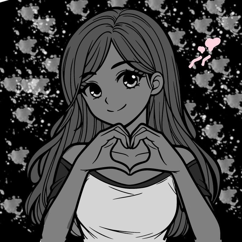 a pretty girl making a heart with her fingers