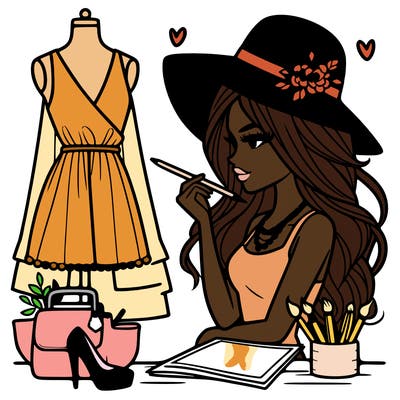 a stylish fashion designer