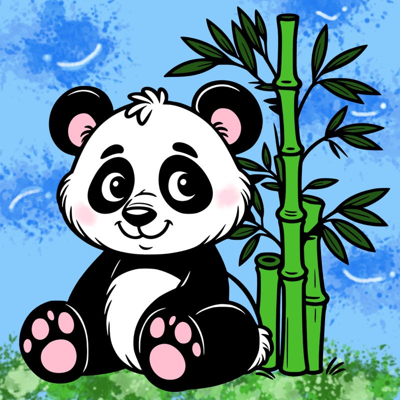 a panda bamboo