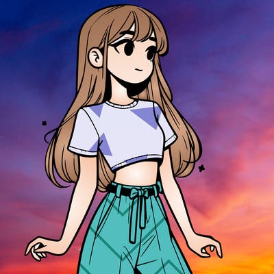 girl in a cute crop top