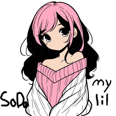 shy pretty girl wearing a sweater that is falling off one shoulder portrait