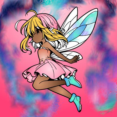 manga fairy flying