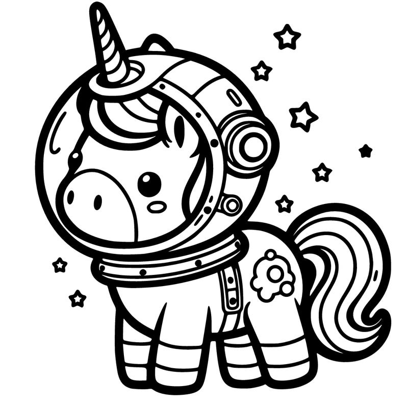astronaut unicorn