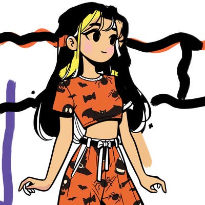 girl in a cute crop top