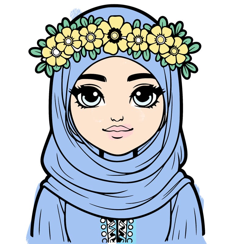 realistic girl with flower crown