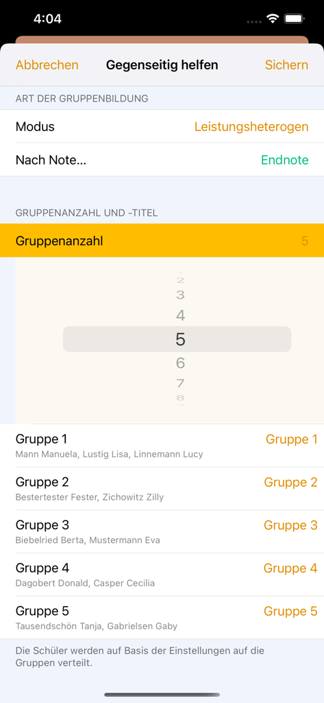 TeacherTool Complete - TeacherTool Complete interface for creating student groups based on academic performance