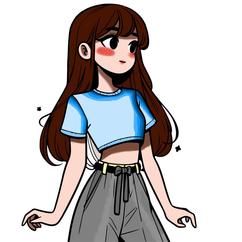 girl in a cute crop top