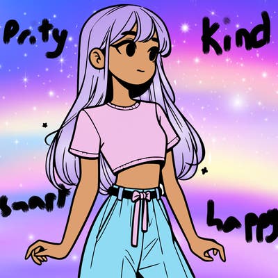 girl in a cute crop top