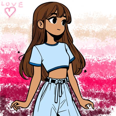 girl in a cute crop top