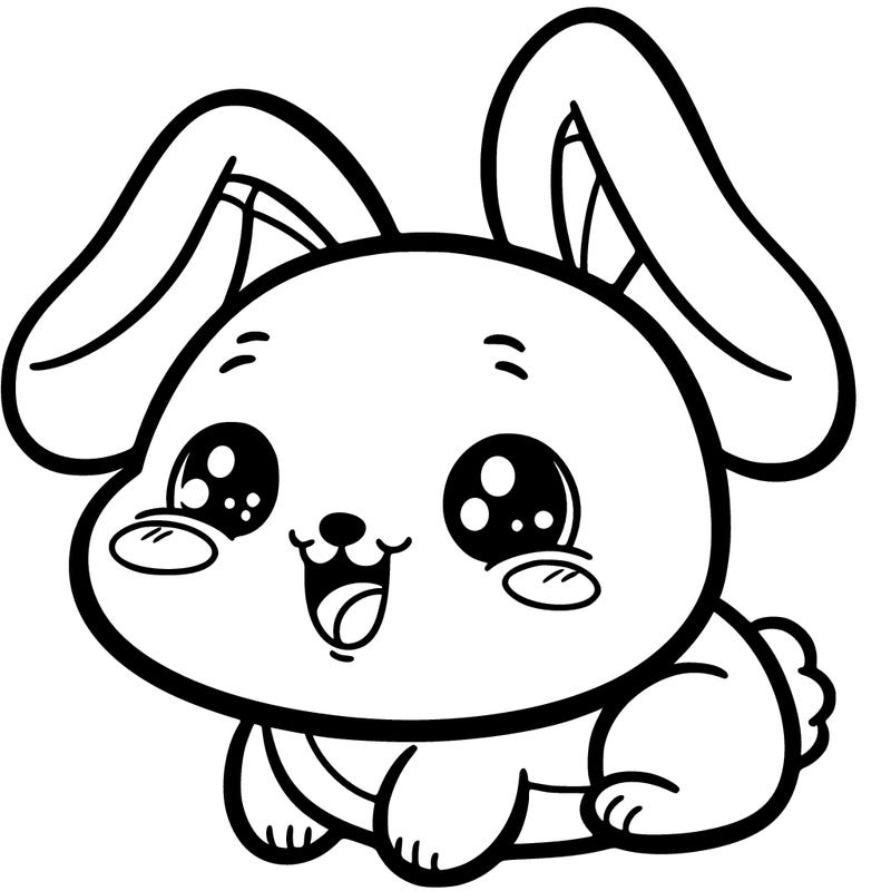 bunny with a happy expression