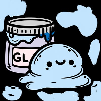 big blob next to slime contanir