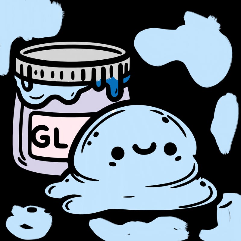 big blob next to slime contanir