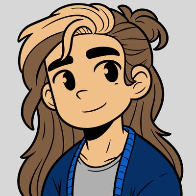 a guy with long hair