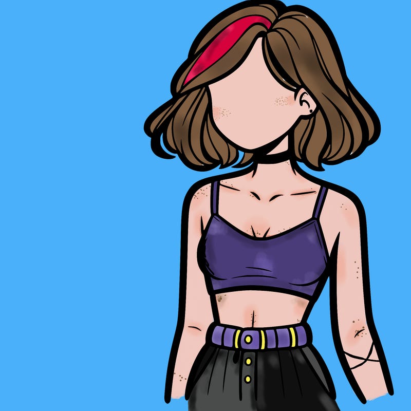 girl with crop top