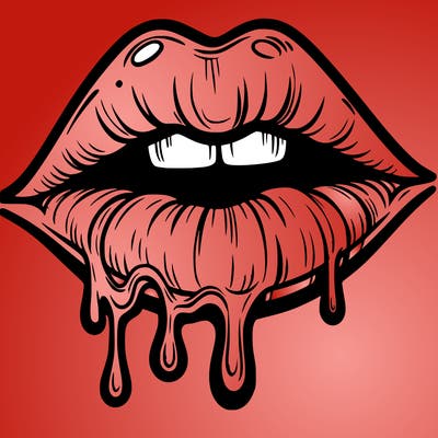 lips that look realistic and drip