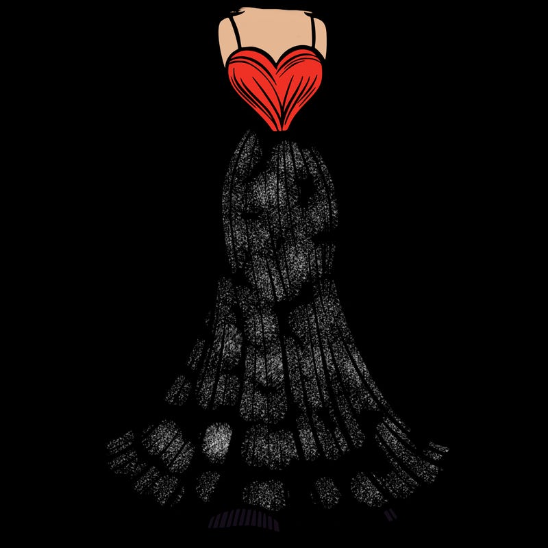 attractive long fashion dress