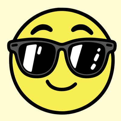 emoji with sunglasses