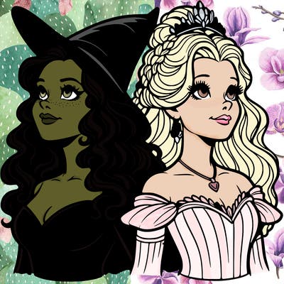 'elphaba and glinda (realistic)