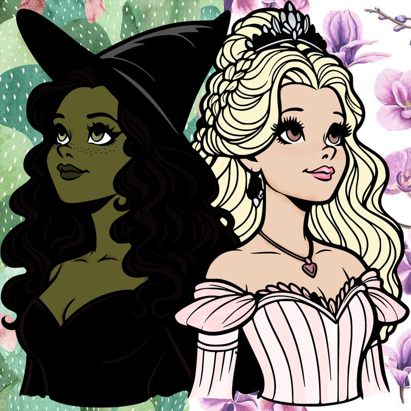 'elphaba and glinda (realistic)