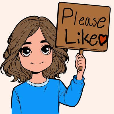 realistic girl holding up a sign