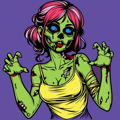 realistic zombie girl