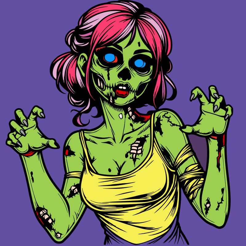 realistic zombie girl
