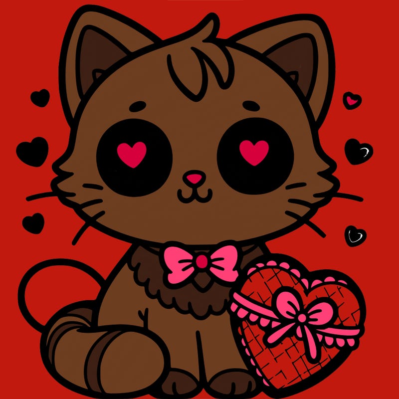 valentine’s day cute cat