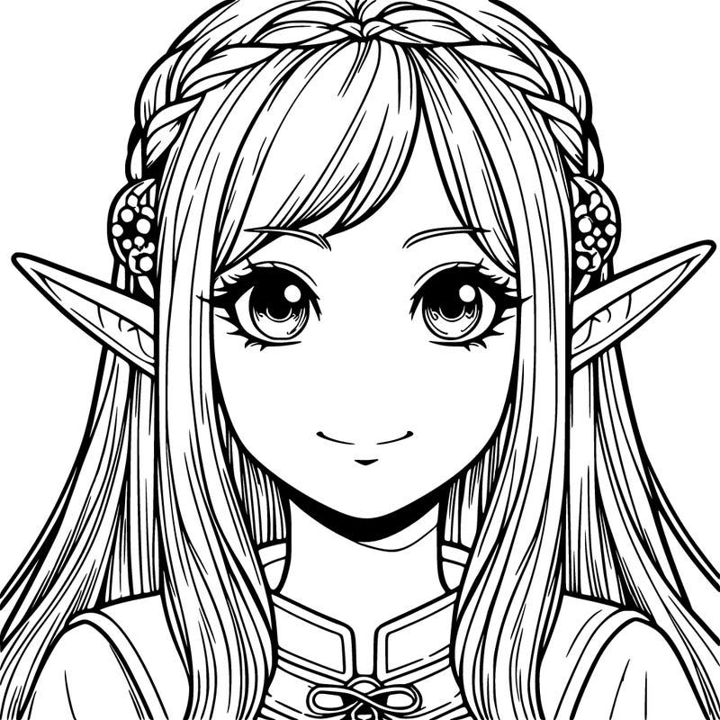 elf girl sort realistic