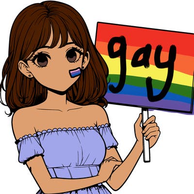 realistic pretty girl holding blank sign