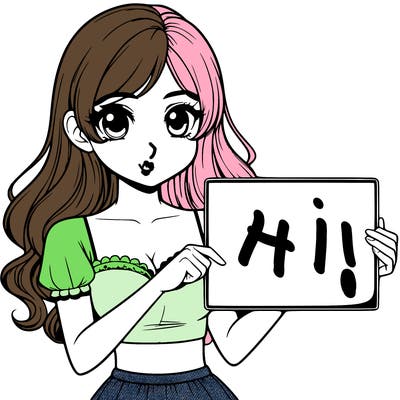 realistic pretty girl holding blank sign