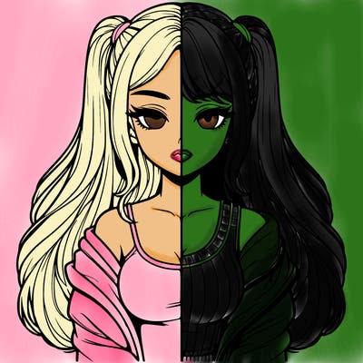 realistic girl split