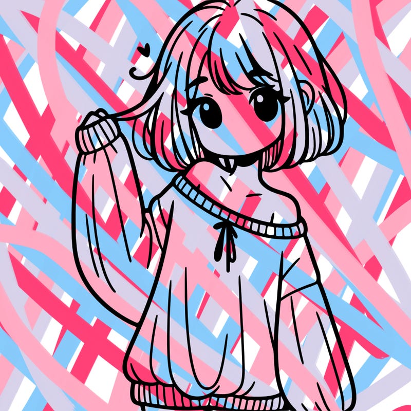 girl in baggy sweater hanging off her shoulder