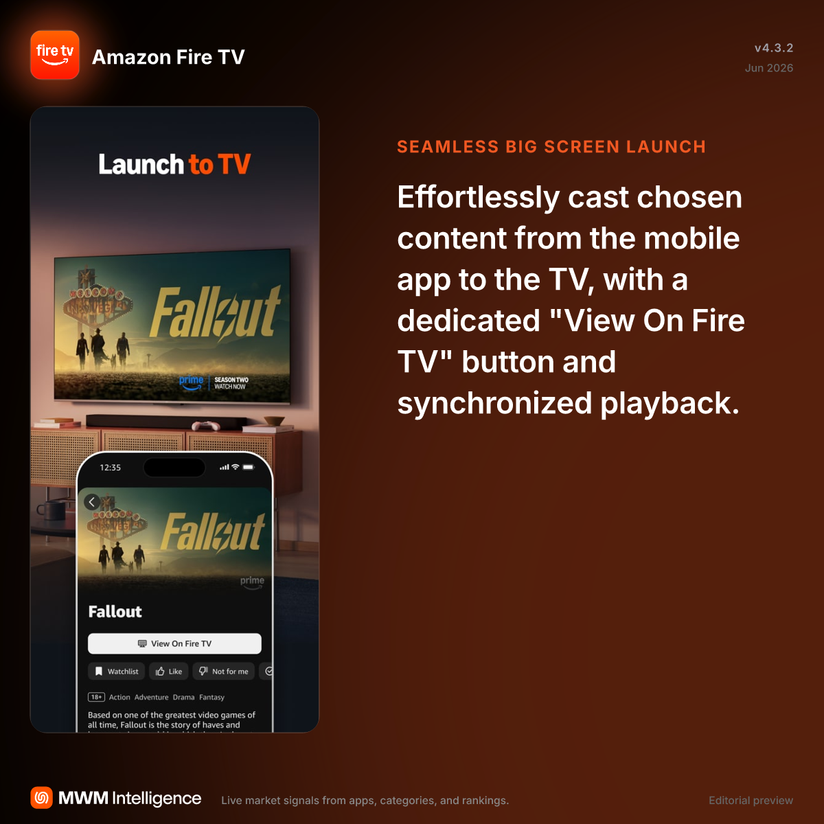 Amazon Fire TV - Entertainment App | MWM