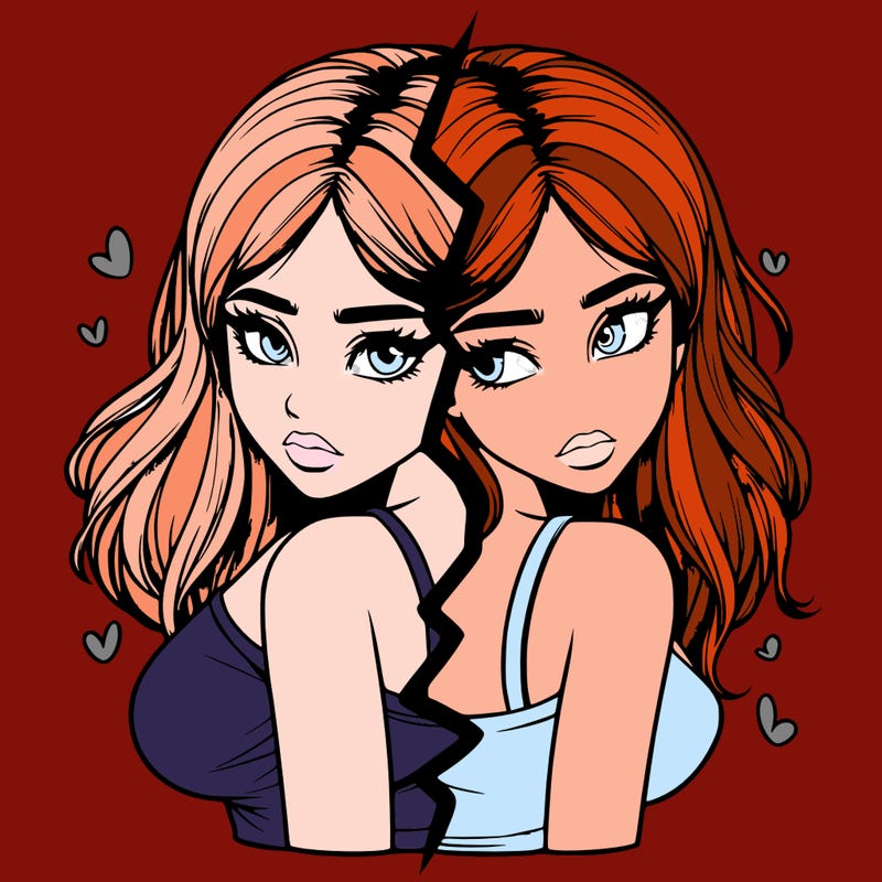 realistic girl split