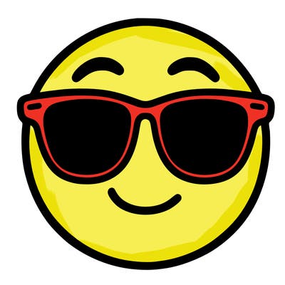 emoji with sunglasses