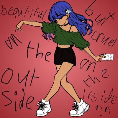 realistic girl danceing