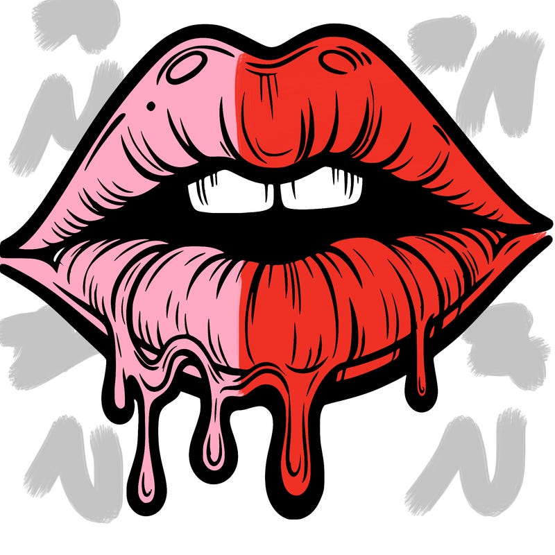 lips that look realistic and drip