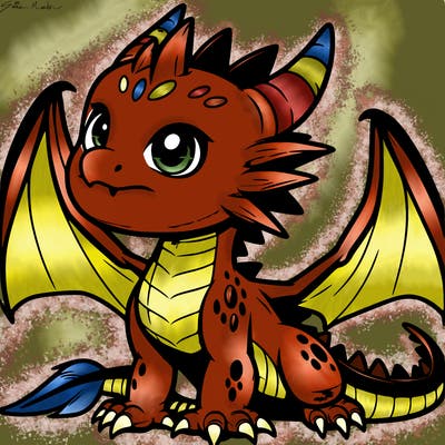fierce baby night dragon