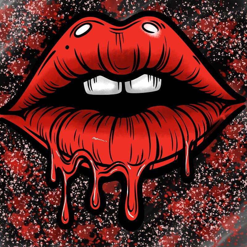 lips that look realistic and drip