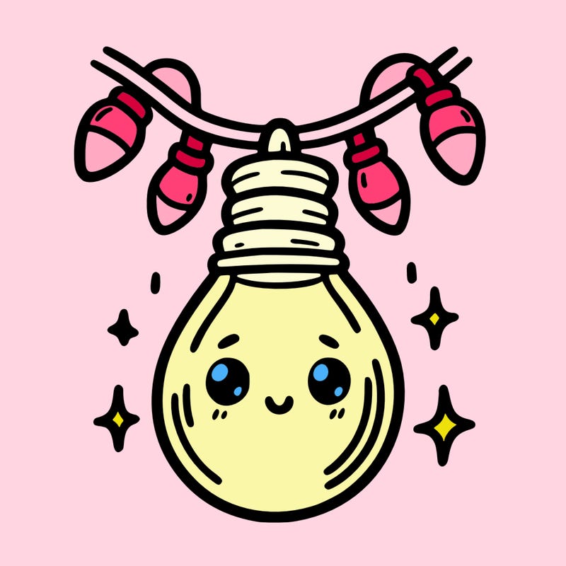 small bulb of a garland