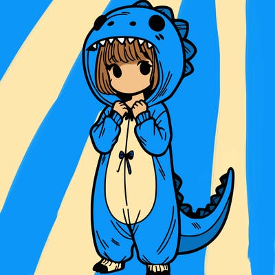 dino onesies on girl
