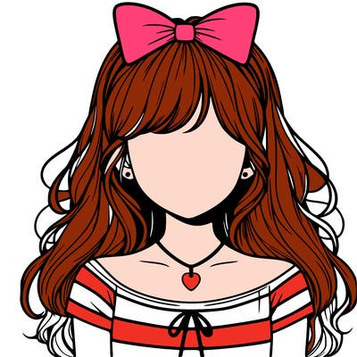 realistic girl no face