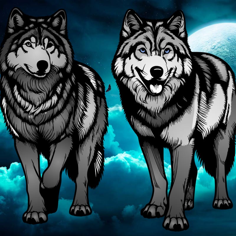 realistic wolves