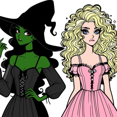 elphaba and glinda