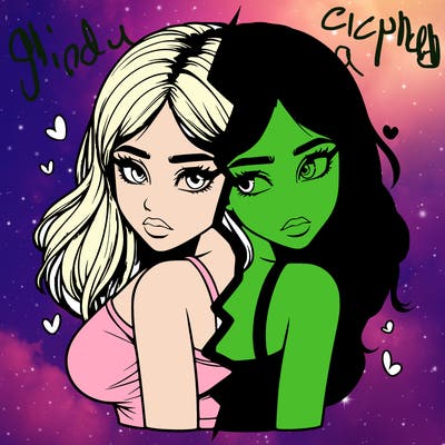 realistic girl split