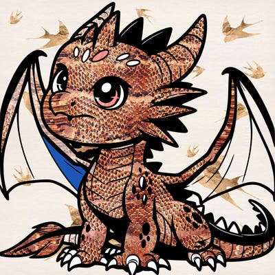 fierce baby night dragon