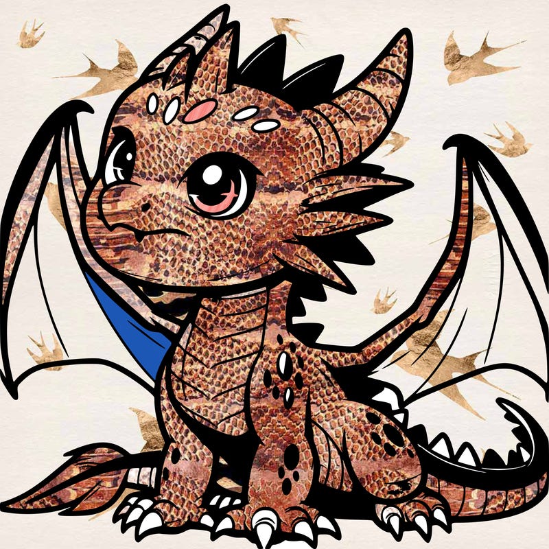 fierce baby night dragon