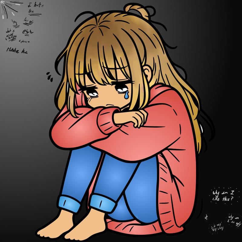 depressed girl